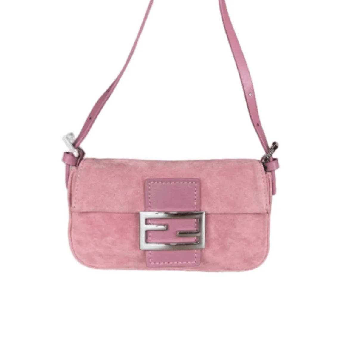 Fendi suede baguette sales